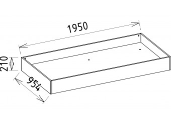 Детская кровать с ящиком Менти (Menty) MENTY-26