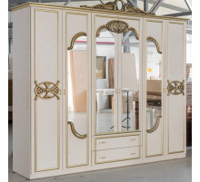 Шестистворчатый шкаф Ольга (беж)