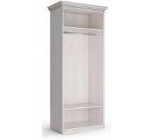 Шкаф 2-х дверный Неаполь Ясень анкор светлый (патина "серебро") Шкаф 2-х дверный Неаполь Ясень анкор светлый (патина "серебро")