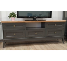 Тумба под телевизор Римини MUR-118-13/5(1) на ножках (RAL 7022) Тумба под телевизор Римини MUR-118-13/5(1) на ножках (RAL 7022)