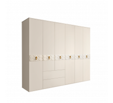 Шестистворчатый шкаф для одежды с ящиками Богемия Фарфале (Bogemia Farfalle) БМШ2/61 (Fа)