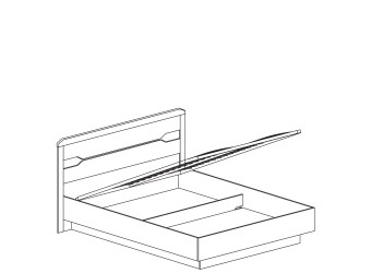 Двуспальная кровать с подъемным механизмом 1600х2000 Ронда 316