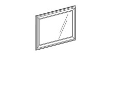 Зеркало Афины 365 кремовый белый Зеркало Афины 365 кремовый белый