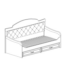 Односпальная кровать с ящиками Ралли 850 Односпальная кровать с ящиками Ралли 850
