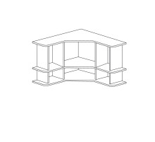 Угловая полка Ралли 859 Угловая полка Ралли 859