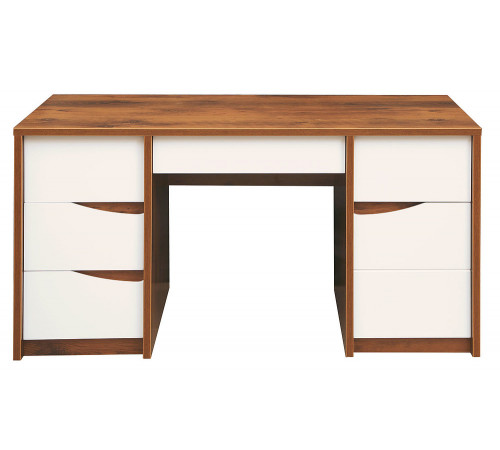 Письменный стол Монако П 510.14 (дуб саттер/белый глянец)